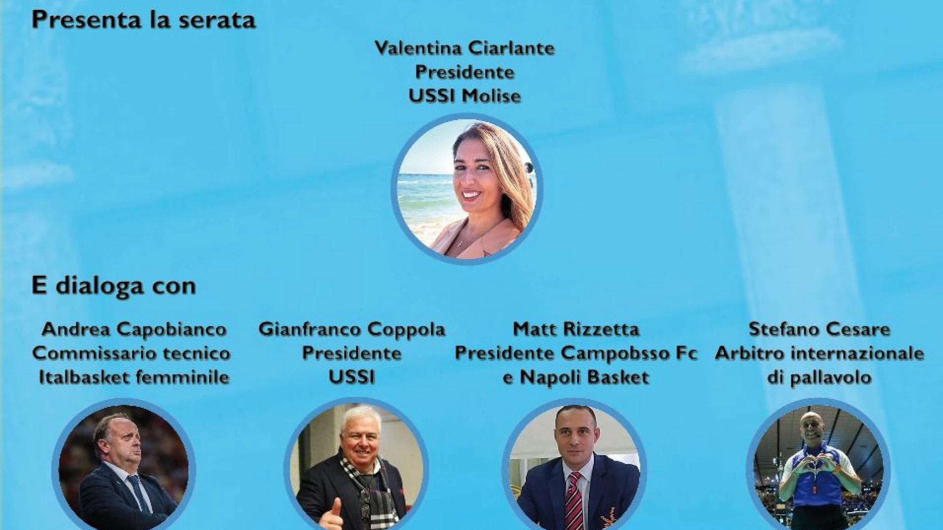 Isernia: “Lo Sport tra radici e futuro”, notte di premi ed emozioni. Martedì 2 settembre la kermesse promossa dall’Ussi Molise.